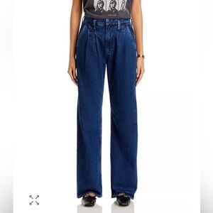 Anine Bing Dark Blue Wide-Leg Jeans